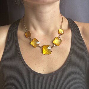 Avon Yellow Gold Geometric Necklace